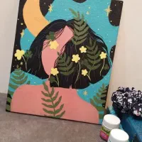 طراحی روی بوم