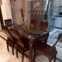 میز غذاخوری ۶نفره ترک بسیار تمیز|میز و صندلی غذاخوری|تنکابن, |دیوار