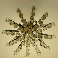 لوستر ۹ شاخه با لامپ فوری