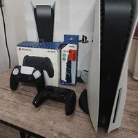 ps5 دیسک خور دوسته با فن کننده و هارد 500 جدا