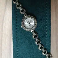 ساعت زنانه نقره سیاهقلم