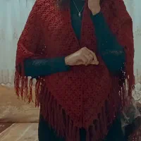 اشارپ (شال سه گوش) دست بافت شیک،گرم برای فصل سرما|لباس|بیرجند, |دیوار