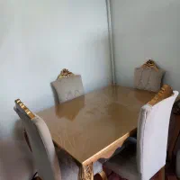 میز نهار خوری طرح چوب