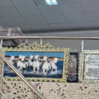 دنیایی تابلو فرش برنز اصل نگین سربی|تابلو فرش|کرمانشاه, |دیوار