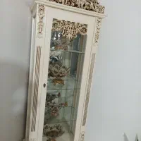 میز تلویزیون بوفه ساعت برنجی