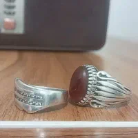 انگشترعقیق کهنه،قواره داروحلقه نقره