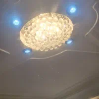 لوستر کریستالی همراه با کنترل