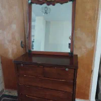 دراور چوبی با آینه