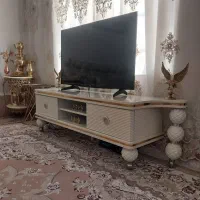 میز تلویزیون سفیدصدفی سالم