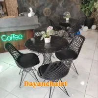 میز و صندلی کافه/ پایه فلز/ bertoria