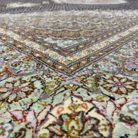 (فرش حق زاده)جفت۶متری ماهی مرینوس حاشیه افسری|فرش|تبریز, |دیوار