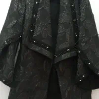 مانتو ژاکارد سنگ دوزی شده