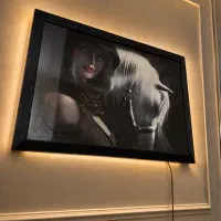 تابلو دکوراتیو لوکس LED قاب نور مخفی مدرن