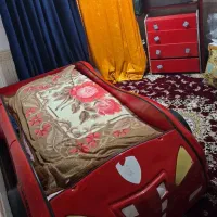 تخت خواب ماشینی کودک به همراه کمد