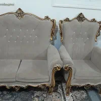 مبل سلطنتی هفت نفره با چوب گردو|مبلمان خانگی و میز عسلی|شیرینسو, |دیوار