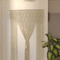 مکرومه بافی دیوارکوب،پرده،شلف