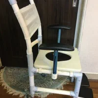 ویلچر حمام توالت آلومینیومی تاشو مسافرتی آکبند