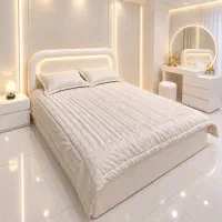 تخت خواب دونفره با لوازم ست کامل