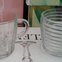 بلور ایرانی شرکت کاوه به قیمت درب کارخانه محدود|ظروف سرو و پذیرایی|میبد, |دیوار