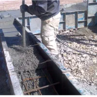 بتن ریزی دستی استخر فنداسیون سقف