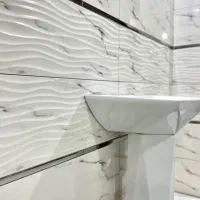 کاشی کاری همراهی سنگ کاری خوردک داری وبزرگ