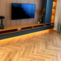 مرکزکفپوش PVCمتنوع پارکتی چسبی کاغذ دیواری گارانتی