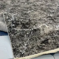 فرش مدرن طوسی مشکی سفید|فرش|گرگان, |دیوار