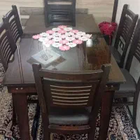 میز نهار خوری ۶ نفره درحدنو مناسب جهیزیه