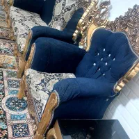 مبل سلطنتی شیک خوشرنگ در حد نو۷نفره|مبلمان خانگی و میز عسلی|مشهد, شهرک شهید باهنر|دیوار