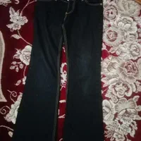 شلوارلی مشکی و آبی
