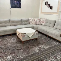 مبل ال ۹ نفره با میز وسط و شیشه با تخفیف|مبلمان خانگی و میز عسلی|تهران, اسفندیاری|دیوار