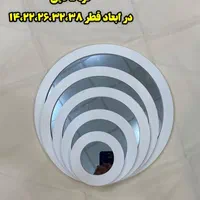 آینه گرد ۵ تایی ساده شلف پی وی سی
