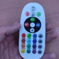 ریسه RGB هفت رنگ با ریموت کنترل بی سیم نور مخفی