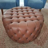 پاف چرم چستر گرد