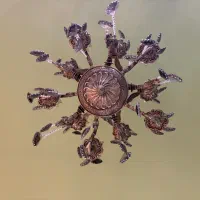 لوستر|لوستر و چراغ آویز|نیشابور, گمنام غربی|دیوار