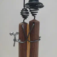 مجسمه چوبی دستساز چوب و سیم