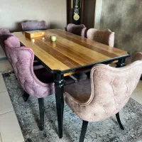 ست کامل مبلمان ۸ نفره کلاسیک با ناهارخوری|مبلمان خانگی و میز عسلی|شیراز, فرهنگ شهر|دیوار