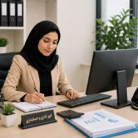 کارمند دفتری خانم، آشنا به حسابداری