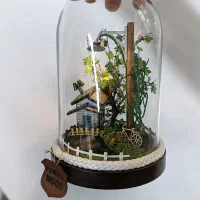 دکوری مینیاتوری چراغدار ۲۵ سانت