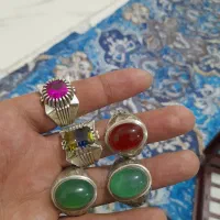 ۵ عدد انگشتر ناب و فاخر کار دست ساز و خاص