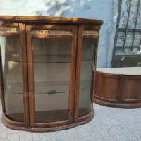 بوفه چوبی و شیشه ای
