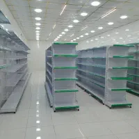 قفسه با لیبل سبز رنگ|فروشگاه و مغازه|گوهرکوه, |دیوار