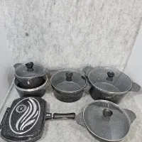 سرویس قابلمه 12 پارچه چدن دالغا همراه تابه رژیمی|ظروف پخت‌وپز|قم, علی آباد سعدگان|دیوار