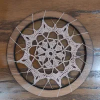 دیوارکوب ماندالا بافی قلاب بافی|صنایع دستی و سایر لوازم تزئینی|تربت‌حیدریه, باغ سلطانی|دیوار