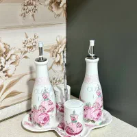 سرویس پاسماری صورتی|ظروف سرو و پذیرایی|پاکدشت, پاکدشت (مامازند)|دیوار