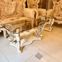 مبل ۷ نفره سلطنتی تمام چوب با میز و عسلی و حمل|مبلمان خانگی و میز عسلی|زنجان, |دیوار