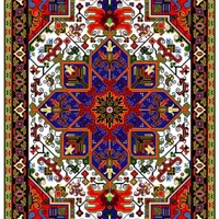 زیرپایی با دار قالی نقشه سنتی و عددی|فرش|قم, سراجه (۱۵ خرداد)|دیوار