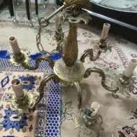 لوستر برنجی اصل کلاسیک|لوستر و چراغ آویز|نیشابور, رحمت آباد|دیوار