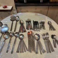 ظرف میوه برنجی هندی و سرویس قاشق چنگال ظروف دیگر|ظروف سرو و پذیرایی|تهران, چیتگر شمالی|دیوار