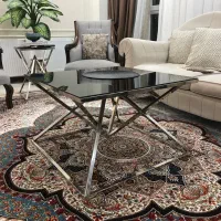میز جلو مبلی و دو عدد عسلی فلزی رنگ ثابت|مبلمان خانگی و میز عسلی|مشهد, هفت تیر (نه دره)|دیوار